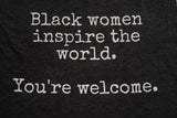 "Black Women Inspire the World" Statement Tank Top