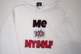 "Me VS Myself" White Hoodie