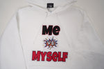 "Me VS Myself" White Hoodie